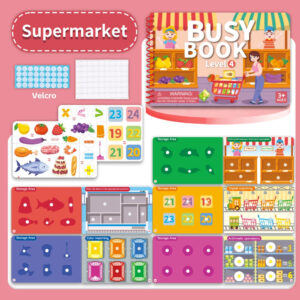 Kids Velcro Busy Book — Montessori Quiet Activity Book for Children 3+